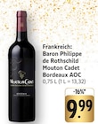 Mouton Cadet Bordeaux AOC Angebote von Baron Philippe de Rothschild bei EDEKA Memmingen für 9,99 €