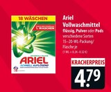 Vollwaschmittel Angebote von Ariel bei famila Nordost Lüneburg für 4,79 €