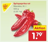 Aktuelle Paprika Angebote bei Netto Marken-Discount in Wuppertal Aktuelles Spitzpaprika rot Angebot bei Netto Marken-Discount in Wuppertal ab 1,79 €