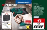 Lidl - Akku-Bohrhammer „PABH 20-Li C3“ Angebot im Prospekt Akku-Bohrhammer „PABH 20-Li C3“ bei Lidl im Prospekt "" für 39,99 €