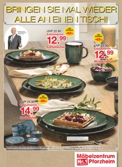 Aktueller Möbelzentrum Pforzheim Möbel & Einrichtung Prospekt in Pfinztal und Umgebung, "Geschirr-Spezial" mit 8 Seiten, 29.11.2025 - 13.12.2025