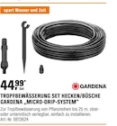 Aktuelles Tropfbewässerung Set Hecken/Büsche „Micro-Drip-System“ Angebot bei OBI in Wiesbaden ab 44,99 €