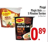 Magic Asia oder 5 Minuten Terrine Angebote von Maggi bei EDEKA Ravensburg für 0,89 €