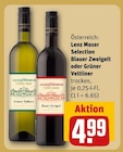 Blauer Zweigelt oder Grüner Veltliner im Angebot bei REWE in Erkelenz Blauer Zweigelt oder Grüner Veltliner Angebote von Lenz Moser bei REWE Erkelenz für 4,99 €