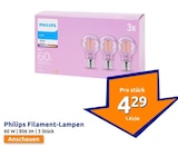 Filament-Lampen Angebote von Philips bei Action Siegen für 4,29 €