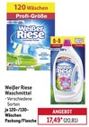 Waschmittel im METRO Prospekt Waschmittel von Weißer Riese im aktuellen METRO Prospekt für 20,81 €