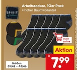 Arbeitssocken 10er Pack von Spirit im aktuellen Netto Marken-Discount Prospekt für 7,99 €