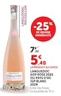 Promo Languedoc AOP rose 2025 ou pays d'oc IGP blanc à 5,40 € dans le catalogue Super U à Bécon-les-Granits
