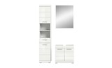 Badmöbel-Set SCHLOONSEE 3 teilig bestehend aus: Hochschrank Waschbeckenunterschrank Spiegel Schloonsee Angebote bei Höffner Neumünster für 375,00 €
