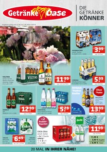 Veltins im Getränke Oase Prospekt "Aktuelle Angebote" mit 4 Seiten (Lünen)