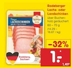 Lachs- oder Landschinken bei Netto Marken-Discount im Lauchhammer Prospekt für 1,00 €