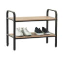 Range-chaussures 6 paires Jano bois et métal en promo chez Maxi Bazar Paris à 34,99 €