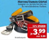 Herren/Damen Gürtel Angebote bei Marktkauf Fürth für 3,99 €