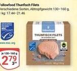 Thunfisch Filets Angebote von Followfood bei GLOBUS Frankenthal für 2,79 €