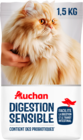 CROQUETTES POUR CHAT SPÉCIAL DIGESTION SENSIBLE AUCHAN - AUCHAN dans le catalogue Auchan Hypermarché