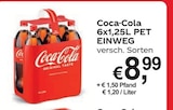Coca-Cola im Angebot bei Getränke A-Z in Eberswalde Coca-Cola Angebote bei Getränke A-Z Eberswalde für 8,99 €