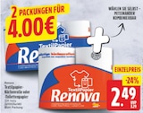 Textilpapier-Küchenrolle von Renova für 2,49 € bei EDEKA im Angebot Textilpapier-Küchenrolle von Renova im aktuellen EDEKA Prospekt