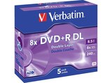 43541 DVD+R Double Layer 8.5GB 8X 5PK Jewel Case Matt Silver Rohling von VERBATIM im aktuellen MediaMarkt Saturn Prospekt für 13,99 €