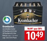 Aktuelles Krombacher Angebot bei famila Nordost in Celle ab 10,49 €