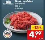 Aktuelles Rinder-Hackfleisch Angebot bei Netto Marken-Discount in Reutlingen ab 4,99 €