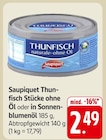 Thunfisch Stücke ohne Öl oder in Sonnenblumenöl im Angebot bei E center in Stuttgart Thunfisch Stücke ohne Öl oder in Sonnenblumenöl Angebote von Saupiquet bei E center Stuttgart für 2,49 €
