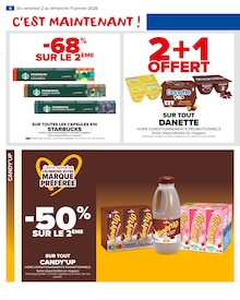 Promotion Danette dans le prospectus Carrefour Market, valable du 02/01/2026 au 11/01/2026 Promo Danette dans le catalogue Carrefour Market du moment à la page 6