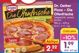Pizza - Die Ofenfrische Salami Angebote von Dr. Oetker bei Netto Marken-Discount Minden für 1,99 €