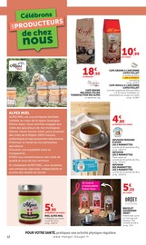 Promos Café dans le catalogue "Célébrons LES PRODUCTEURS de chez nous" de Hyper U Café en promo dans le catalogue Hyper U à la page 12