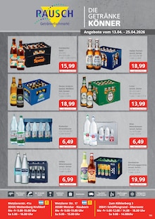 Krombacher im Getränkefachmarkt Rausch Prospekt "DIE GETRÄNKEKÖNNER" mit 2 Seiten (Gießen)