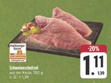 Schweineschnitzel im Angebot bei E center in Erlangen Schweineschnitzel Angebote bei E center Erlangen für 1,11 €