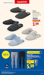 Offre Pantoufles Homme dans le catalogue Lidl du moment à la page 51