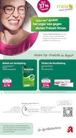 Aktueller mea - meine apotheke Apotheken Prospekt in Zusmarshausen und Umgebung, "Unsere August-Angebote" mit 4 Seiten, 01.08.2025 - 31.08.2025