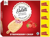 8 bâtonnets glacés fraise- chocolat blanc - BON GELATI en promo chez Lidl Saint-Denis à 4,69 €