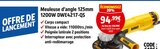 Meuleuse d'angle 125mm 1200W DWE4217-QS - DEWALT en promo chez Screwfix Meuleuse d'angle 125mm 1200W DWE4217-QS - DEWALT dans le catalogue Screwfix