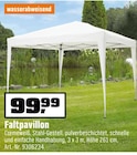 Faltpavillon im Angebot bei OBI in Ansbach Faltpavillon Angebote bei OBI Ansbach für 99,99 €