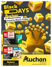 Prospectus Auchan Hypermarché à Champniers, "Black DAYS Auchan", 20 pages de promos valables du 12/11/2024 au 25/11/2024