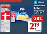 Butter im Angebot bei ALDI SÜD in Baden-Baden Butter Angebote von Weihenstephan bei ALDI SÜD Baden-Baden für 2,19 €