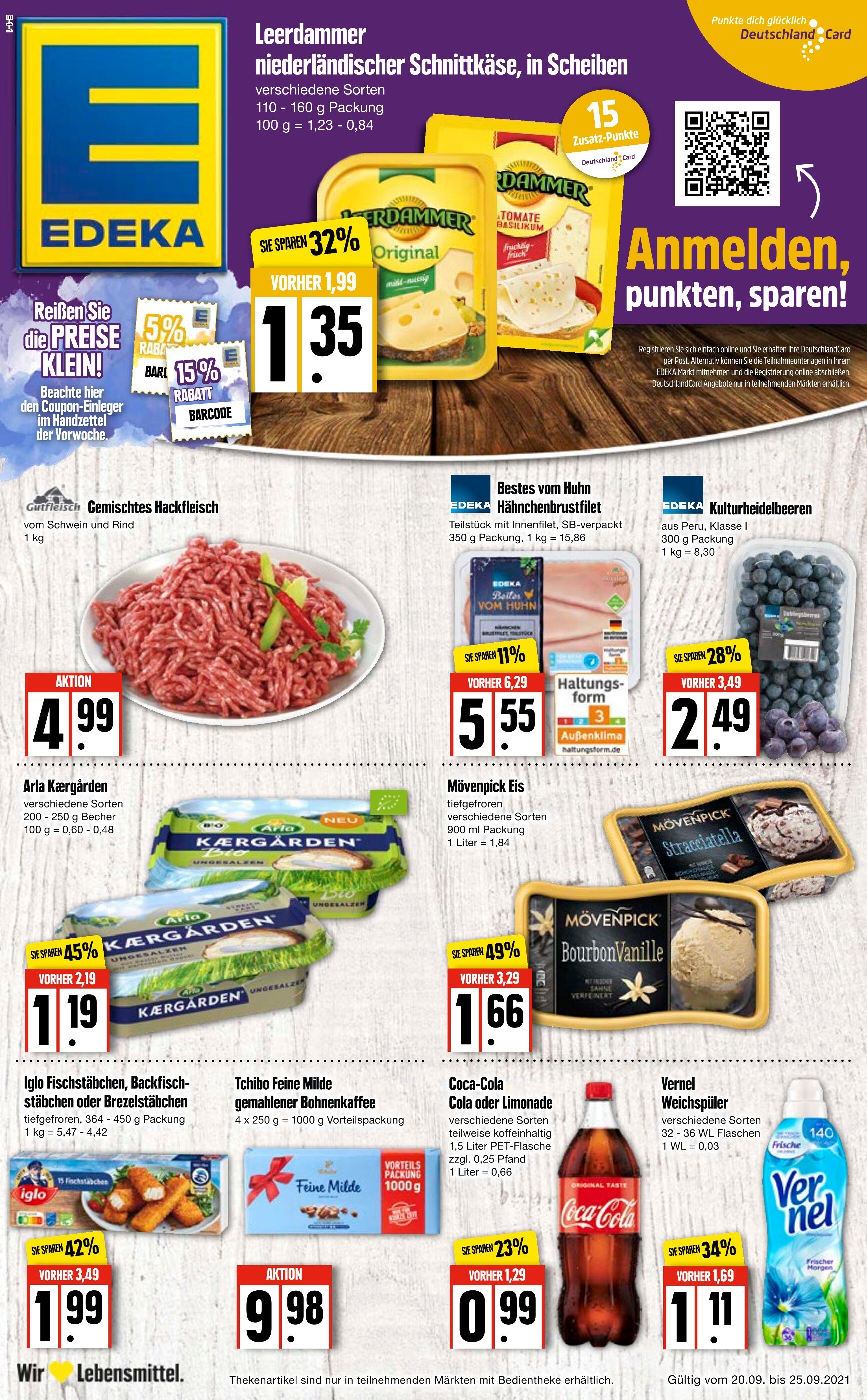 EDEKA Prospekt für Hamburg mit 20 Seiten EDEKA Prospekt für Hamburg: "Aktuelle Angebote", 20 Seiten, 20.09.2021 - 25.09.2021