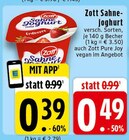 Sahnejoghurt im Angebot bei EDEKA in Hückelhoven Sahnejoghurt Angebote von Zott bei EDEKA Hückelhoven für 0,39 €