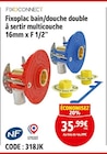 Fixoplac bain/douche double à sertir multicouche 16mm x f 1/2” à Screwfix dans Saint-Léonard Fixoplac bain/douche double à sertir multicouche 16mm x f 1/2” à Screwfix dans Saint-Léonard