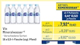 Mineralwasser im Angebot bei METRO in Potsdam Mineralwasser Angebote von Vio bei METRO Potsdam für 9,42 €