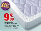 La protection de literie "Louise" en promo chez Bazarland La protection de literie "Louise" dans le catalogue Bazarland