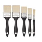Lot de 5 pinceaux plats toutes peintures en promo chez Brico Dépôt Lot de 5 pinceaux plats toutes peintures dans le catalogue Brico Dépôt