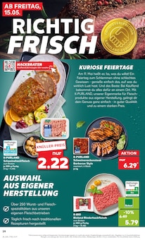 Hackfleisch im Kaufland Prospekt "Aktuelle Angebote" mit 54 Seiten (Würzburg)