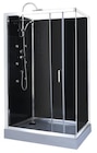 Promo Cabine de douche hydromassante FULL BLACK - L. 120 x l. 80 x H. 225 cm à 329,00 € dans le catalogue Brico Dépôt à Luisant