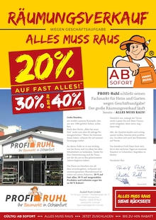 Aktueller Profi Ruhl Prospekt für Kitzingen und Ungebung, Seiten zum blättern Profi Ruhl Prospekt Räumungsverkauf mit Seiten in Kitzingen und Umgebung