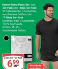 Herren-Retro-Pants 3er- oder 4er-Pack oder -Slips 4er-Pack oder -T-Shirts 2er-Pack im Angebot bei GLOBUS in Oberhausen Herren-Retro-Pants 3er- oder 4er-Pack oder -Slips 4er-Pack oder -T-Shirts 2er-Pack Angebote bei GLOBUS Oberhausen für 6,99 €