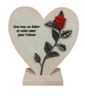 Plaque Funéraire Cœur - Gifi Plaque Funéraire Cœur à 9,90 € dans le catalogue Gifi