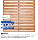 Bauzentrum Borgers Rees - Zaunfeld Angebot im Prospekt Zaunfeld bei Bauzentrum Borgers im Rees Prospekt für 109,00 €