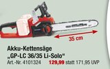 Akku-Kettensäge „GP-LC 36/35 Li-Solo“ Angebote von GP-LC bei toom Baumarkt Castrop-Rauxel für 129,99 €